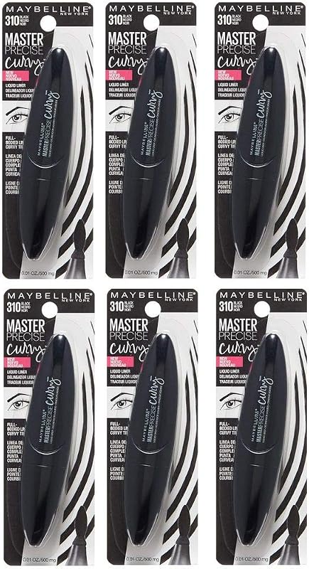 New York Master Precise Curvy, Black, 6 Count