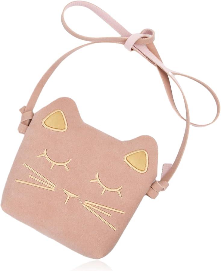 Sac à Main Petite Fille En Peluche - Sac Bandoulière Princesse Enfant Mignon Avec Bretelles, Idéal Pour 5 Ans Et Plus