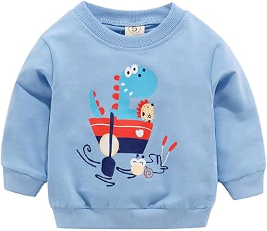 Survetement Bebe Garcon 0 A 24 Mois Sweat Shirt Bebe Garcon Fille A Manches Longues Avec Motif En Crocodile Automne Hiver Chaud Sweats Renard Modele Animal Epais Pull 6 12 Mois Bleu Amazon Fr Vetements