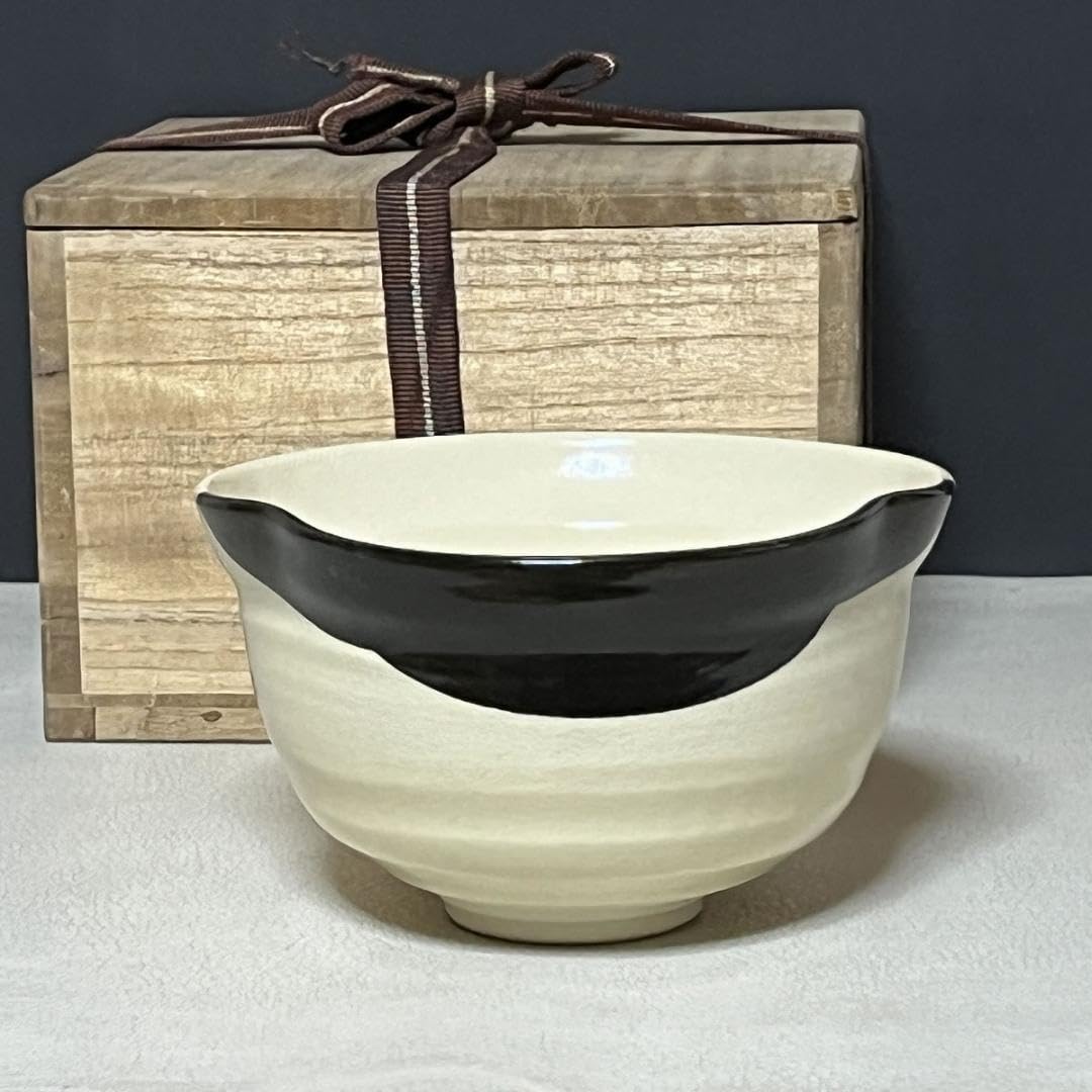 Amazon | 百福茶碗 浅見よし三 在銘 木箱入り 抹茶碗 お多福 茶道具