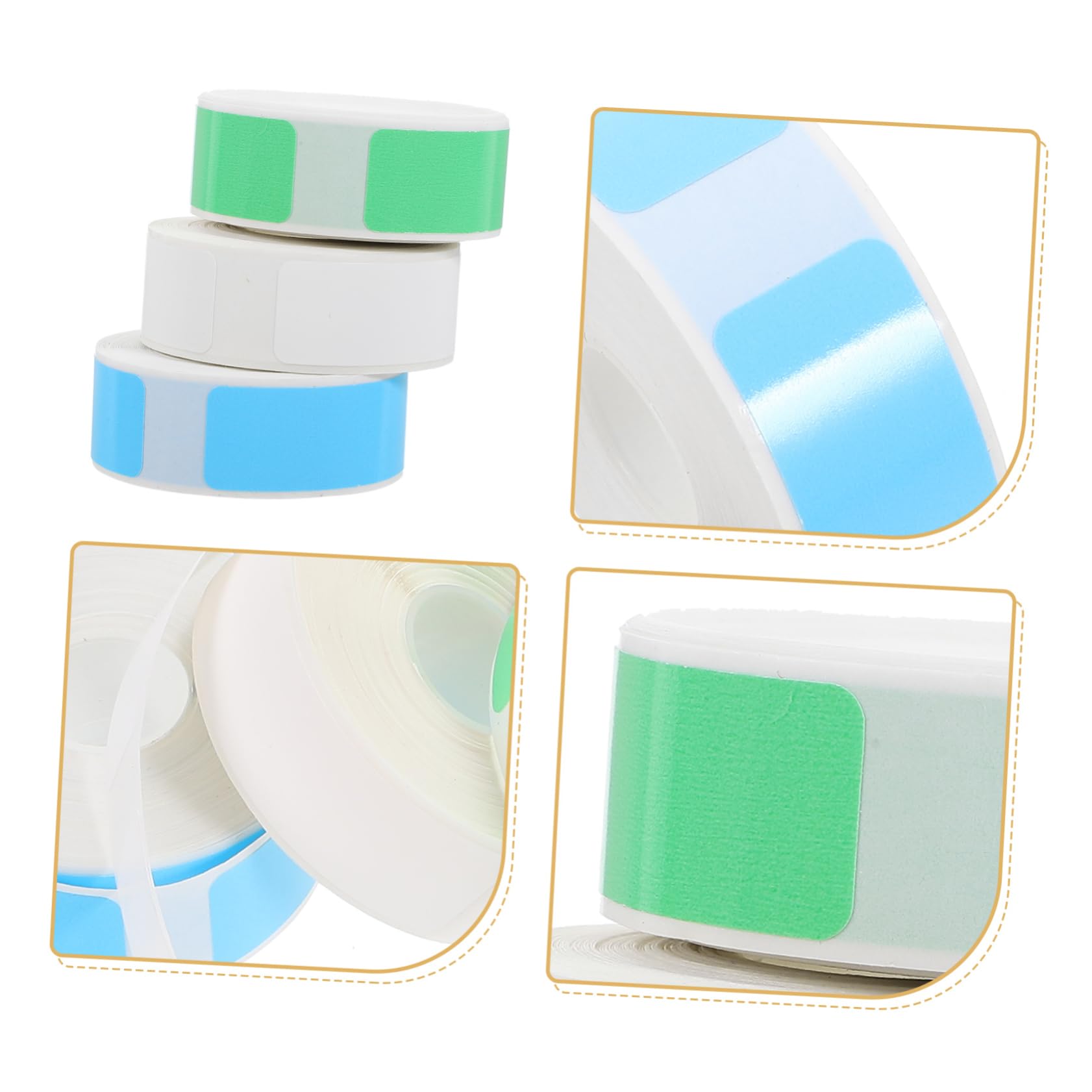 DOITOOL 2 Set Etichette Termiche Autoadesive Colorati Per Stampante Per Casa Pratiche E Resistenti All 3 * 2