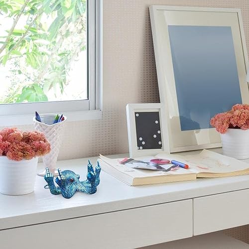 Miniatura 5 de Dan&Dre Estatua de jardín Puramente hecho a mano, adornos en miniatura de pulpo, barra de mesa, escultura decorativa de animales coleccionables