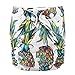 Sigzagor Baby Pocket Diaper Nappy Reusable Washable 8lbs to 36lbs (Pineapple)