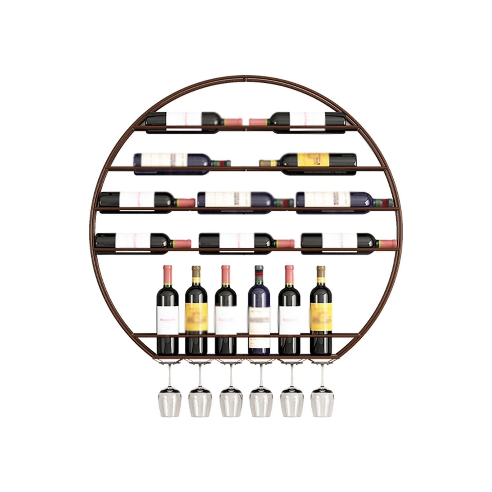 Étagère à vin murale industrielle pour organiser vos bouteilles sans encombrer