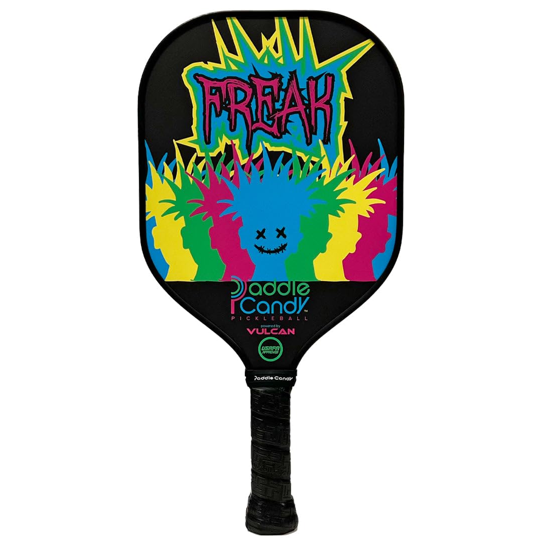 Vulcan | Paddle Candy Freakshow Pickleball Paddle | Hybrid Performance | Polypropylene Core - Carbon Fiber Surface | USAP Approved | Multiple Colors