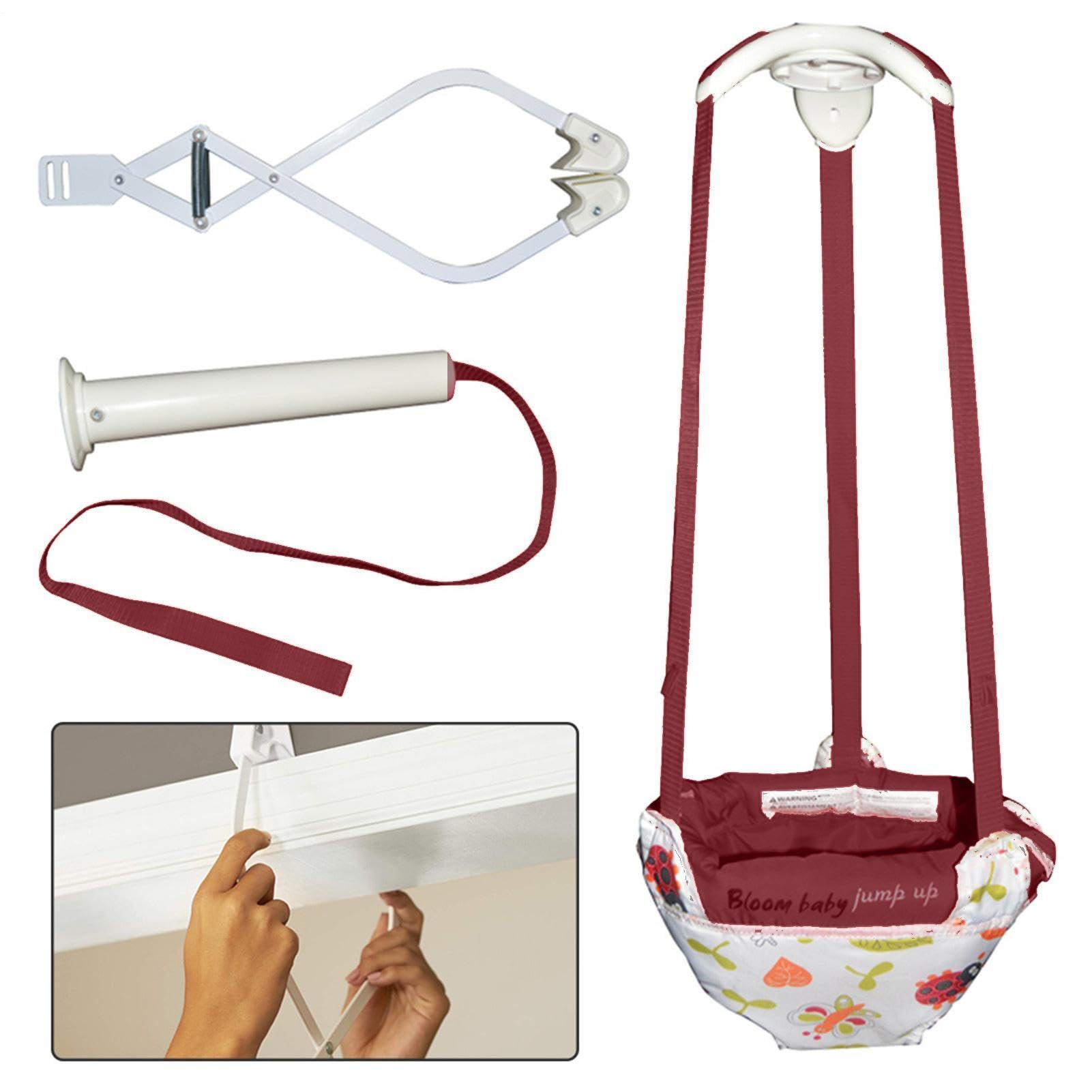 Doorway Jumper – Adjustable Bouncer For Infant Exercise And Play | Portable Door Jumper With Adjustable Straps And Strong Clamp For 6 Months To 2 Years, Indoor Activity Toy