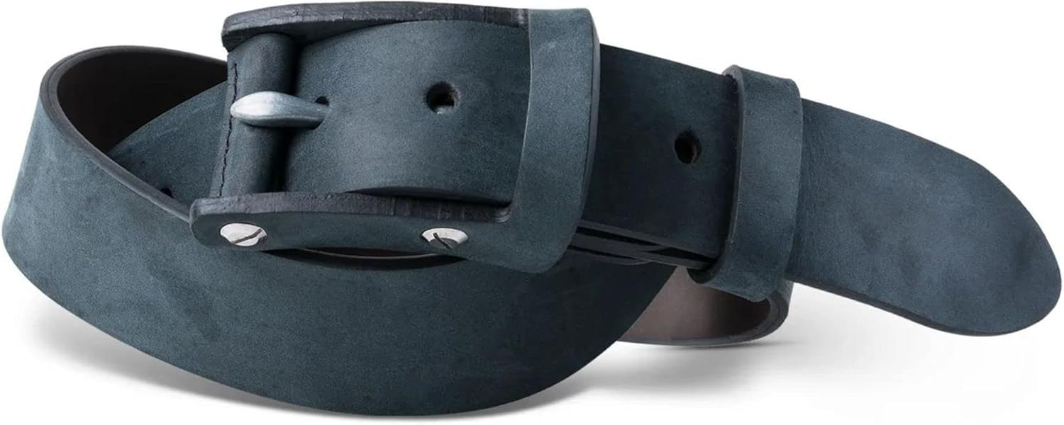 PEGAI Distressed Leather Belt for Men | Rustic Minimalist Handcrafted Leather Belt | Boone