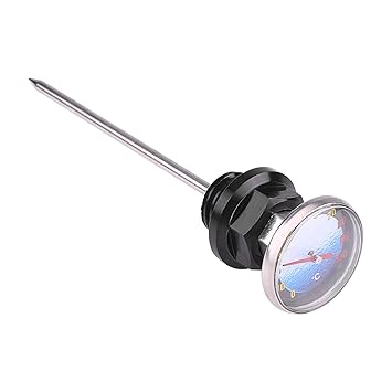 Oil Dipstick, Convenient Lightweight Compact Dipstick Temperature Easily Check for Check Motorcycle Oil Level(black)