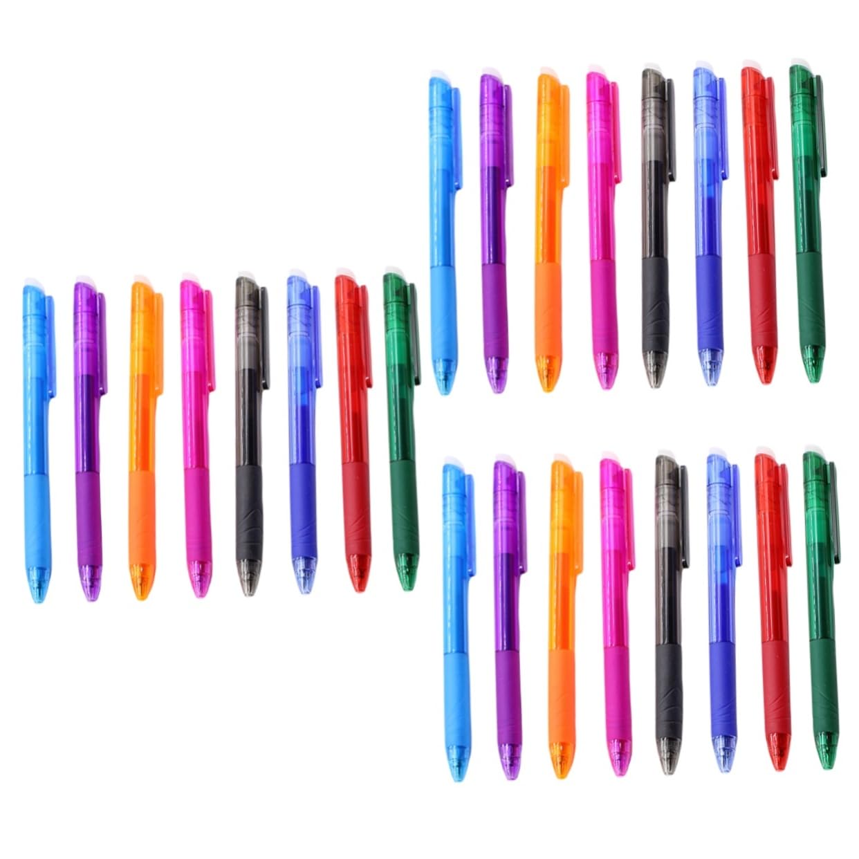 DOITOOL 24 Pièces Stylos Gel Effaçables Couleurs pour Étudiants Encre Rapide Séchage Fournitures Scolaires Esthétiques et Pratique pour Fine