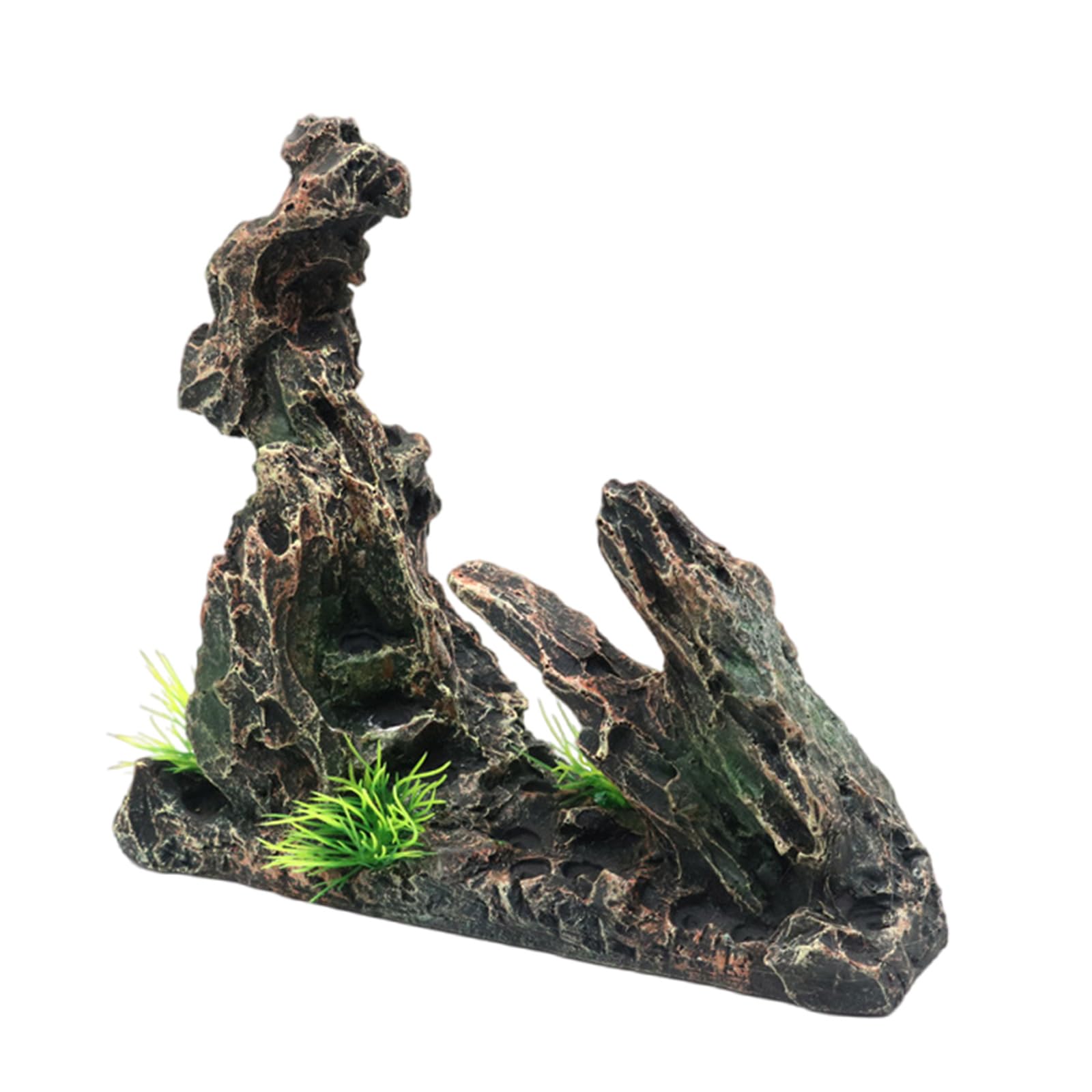 CUNZJIA Fishtanks Underwater Decors Cave Figurine Succulents Landscape Accessory Rockhills Statue Fish Hideouts Cave