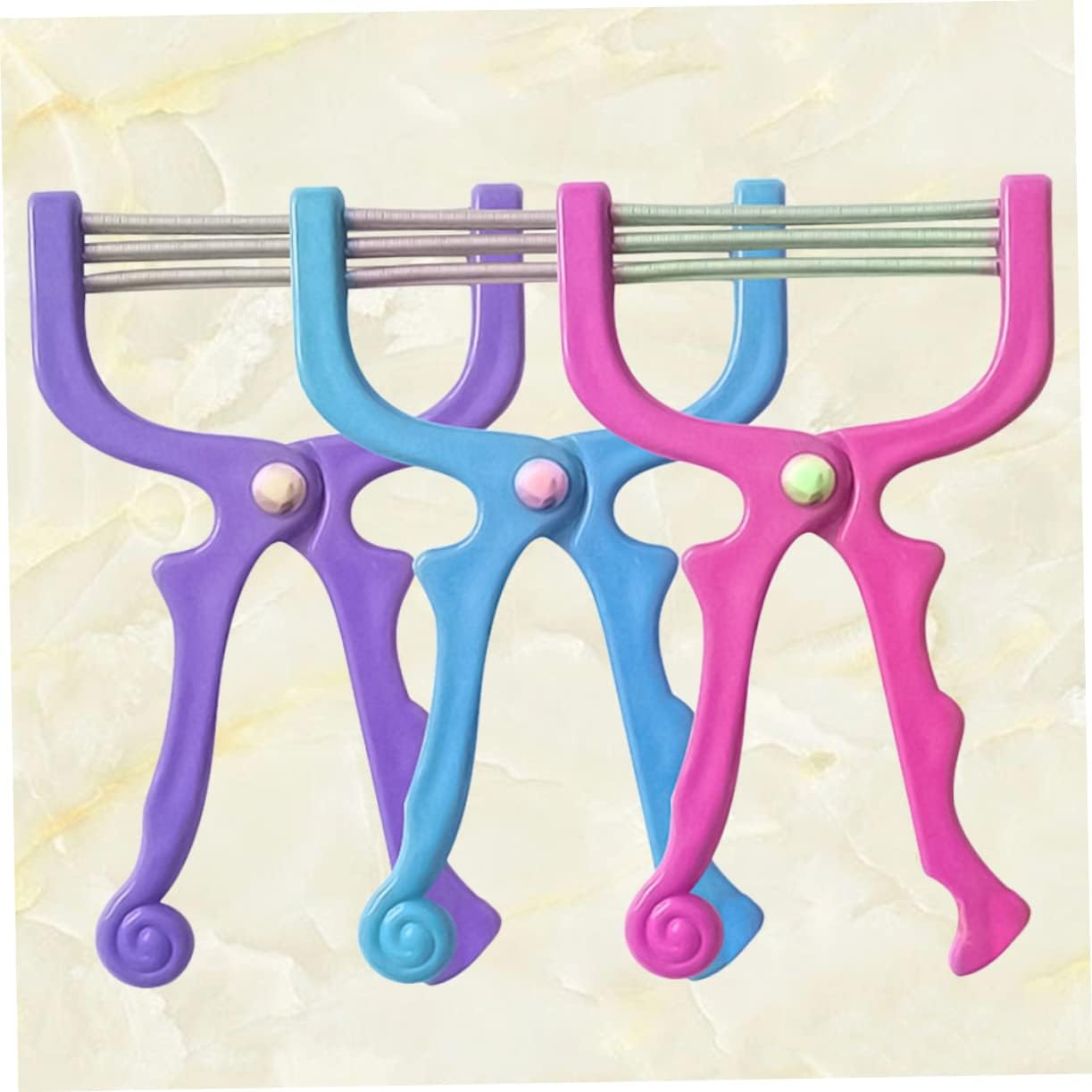 3Pcs Facial Hair Epilators Portable Painless Face Hair Removal Tool Special Spring Design for Upper Lip Chin Forehead Cheeks Safe Chemical for Smooth Skin