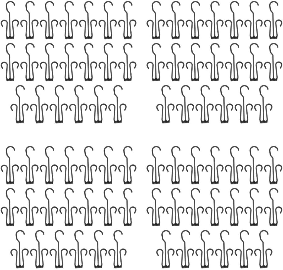 Cabilock 80Pcs Shoe Hanger Hooks - Shoe Display Hook for Household Use, Shoe Drying Rack Storage Double Hooks for Closet Organizing