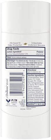 Dove Advanced Care Antiperspirant Deodorant Stick Beauty Finish for Helping Repair Skin Barrier After Shaving, with 72-Hour Sweat & Odor Protection, 2.6 oz