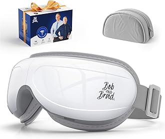Bob and Brad Eye Massager with Heat Compression and Music, Rechargeable EyeOasis 2 Heated Eye Mask for Relieve Puffy & Dry Eyes, Electric Sleep Mask Improve Sleeping