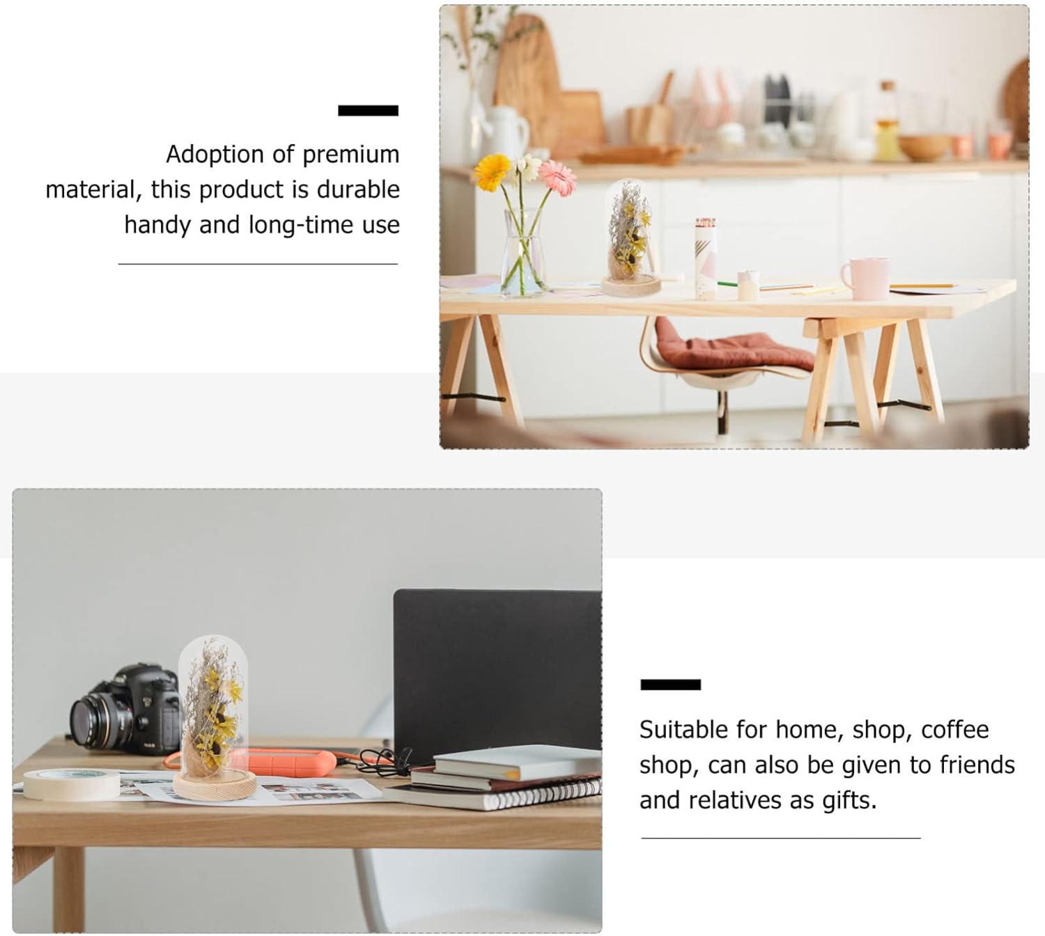 OSALADI 1pc Sunflower Led Lamp Sunflower Light Mini Dome Lamp Light Decoration Glass Decor Led Plant Night Flower Dome Flower