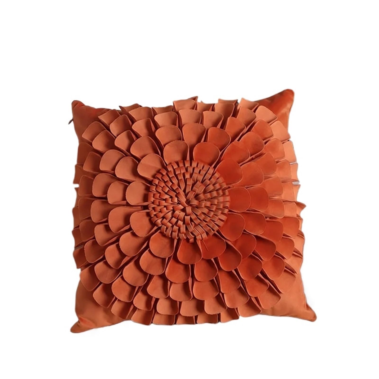 LCKKJHG Velvet Embroidered Flower Pillowcase Office Sofa Bed Headrest Cushion Home Decor Back Support Pillow(Color-02)