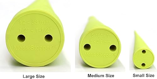 Miniatura 5 de Mess Stopper Tapones y tapones de goma universales para mangueras y accesorios de aceite hidráulico para evitar fugas, 4 grandes, 4 medianas, 12 de