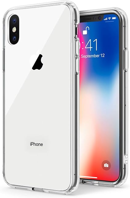 TENOC étui de téléphone compatible avec iPhone X & iPhone Xs, Housse de protection anti-violet pour le dos dur 5.8 1 cm