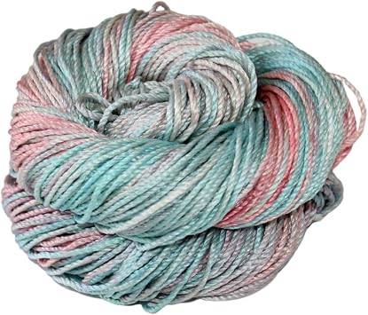 KNITSILK 100% Mulberry Silk Yarn 50 gram 3 Ply Lace Weight | Great for Knitting, Crochet, Weaving, Mixed Media Tulips