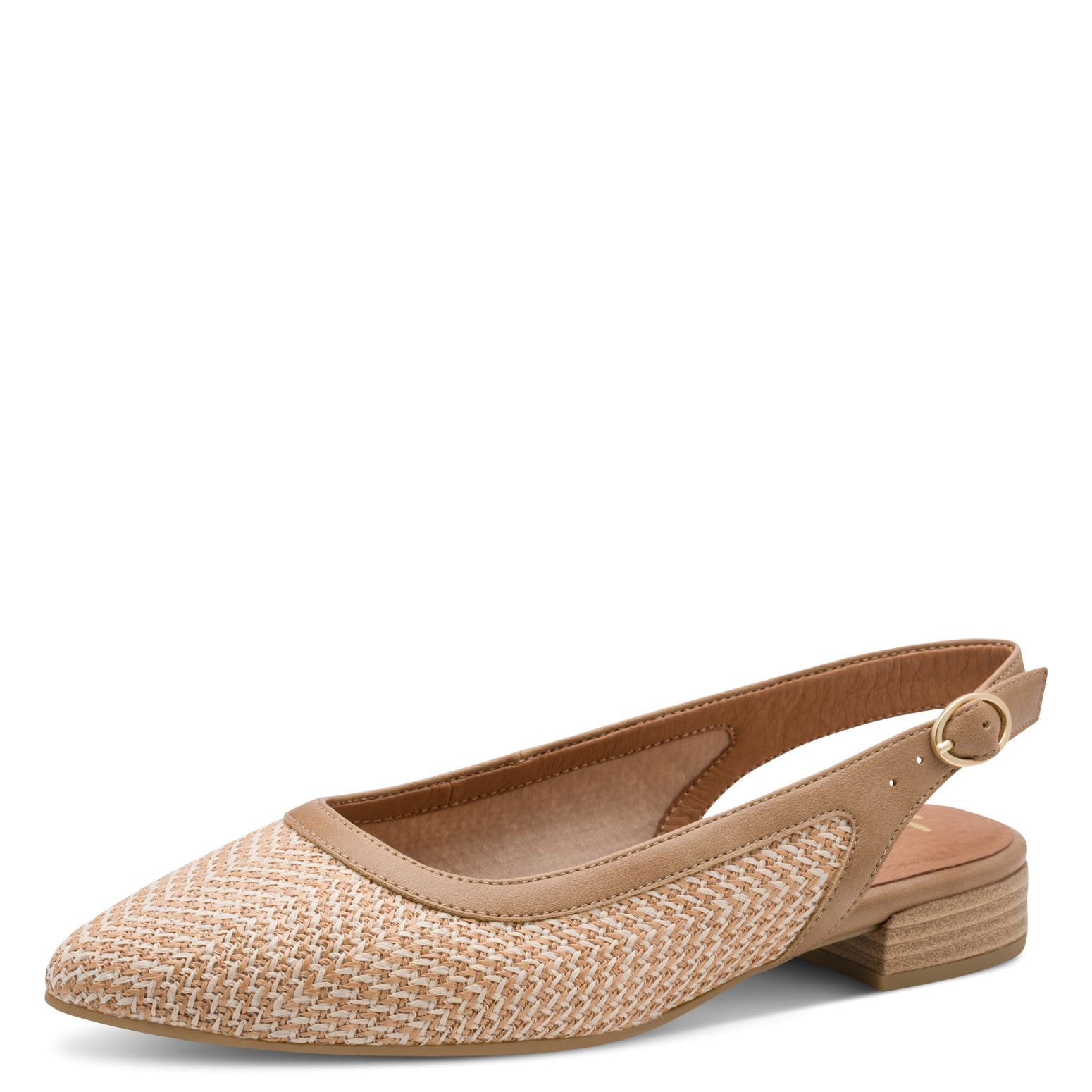 Jana Women's Damen Sling Vegan 8-29464-46 Pump, Lt Natural, 5 UK