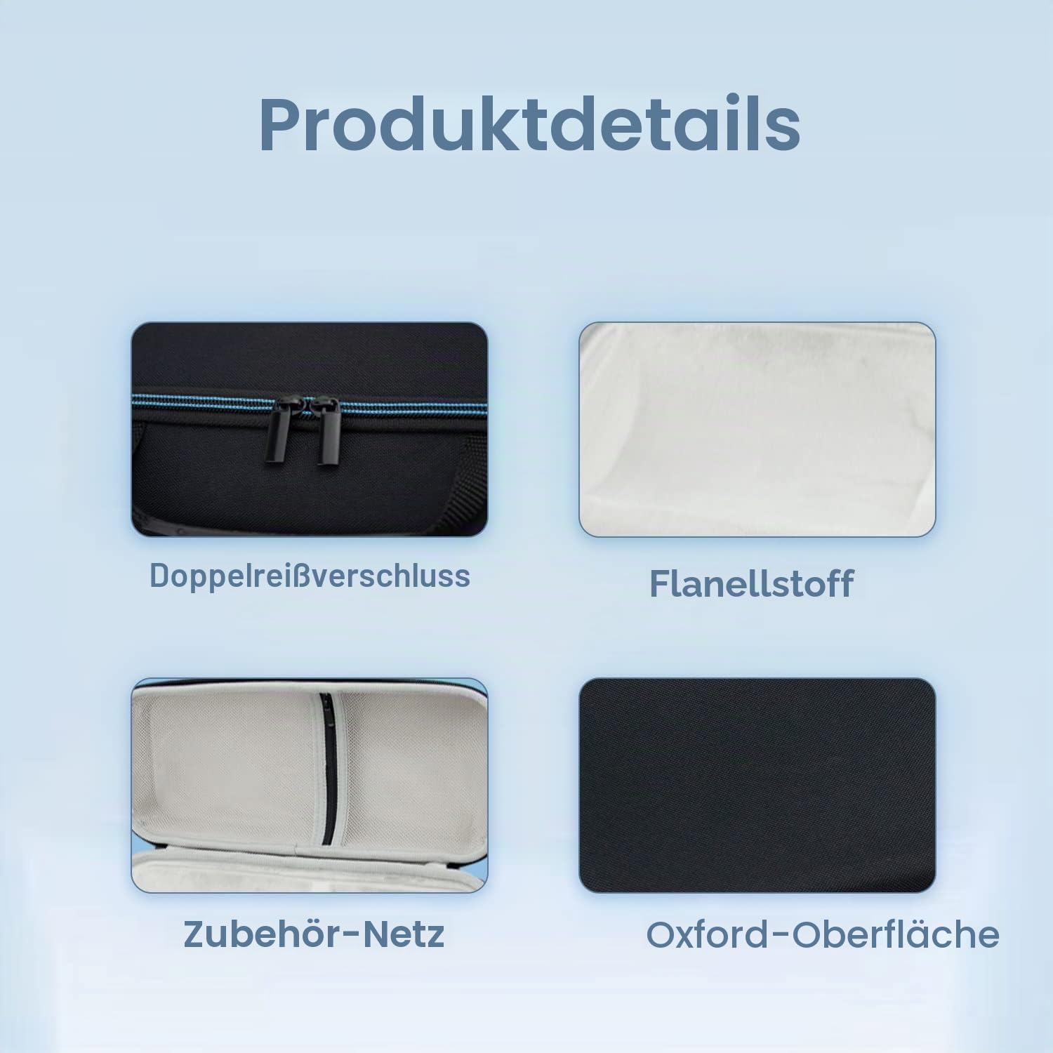 Schutzhülle für Samsung The Freestyle Projektor und Akku mit Zubehör, Eva tragbare Schutzbox (Schwarz)