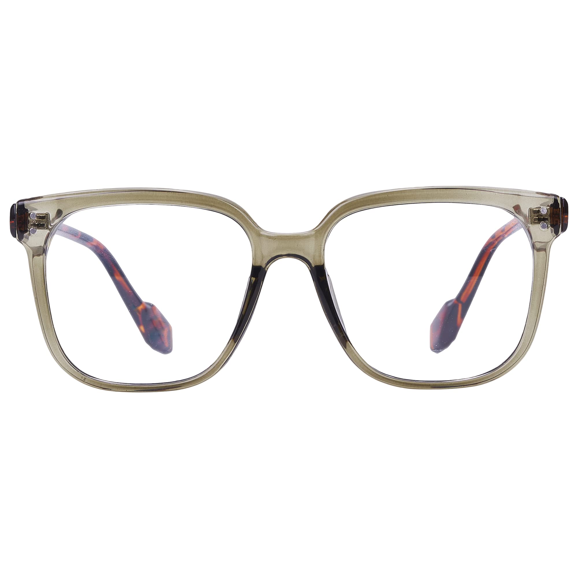 VLOOKBlue Light Glasses for Women Men HD Clear Computer Gaming glasses for Men,Square TR90 Frame