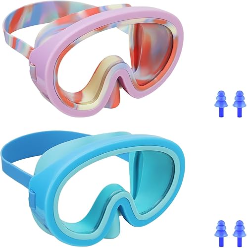 Gafas de natación para niños, máscara de buceo, gafas de snorkel para niños de 3 a 8 años, máscara de buceo