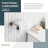 Vista 3 de Angle Simple SUS304 - Portarrollos de papel higiénico de acero inoxidable para baño, cromo pulido, soporte de pared