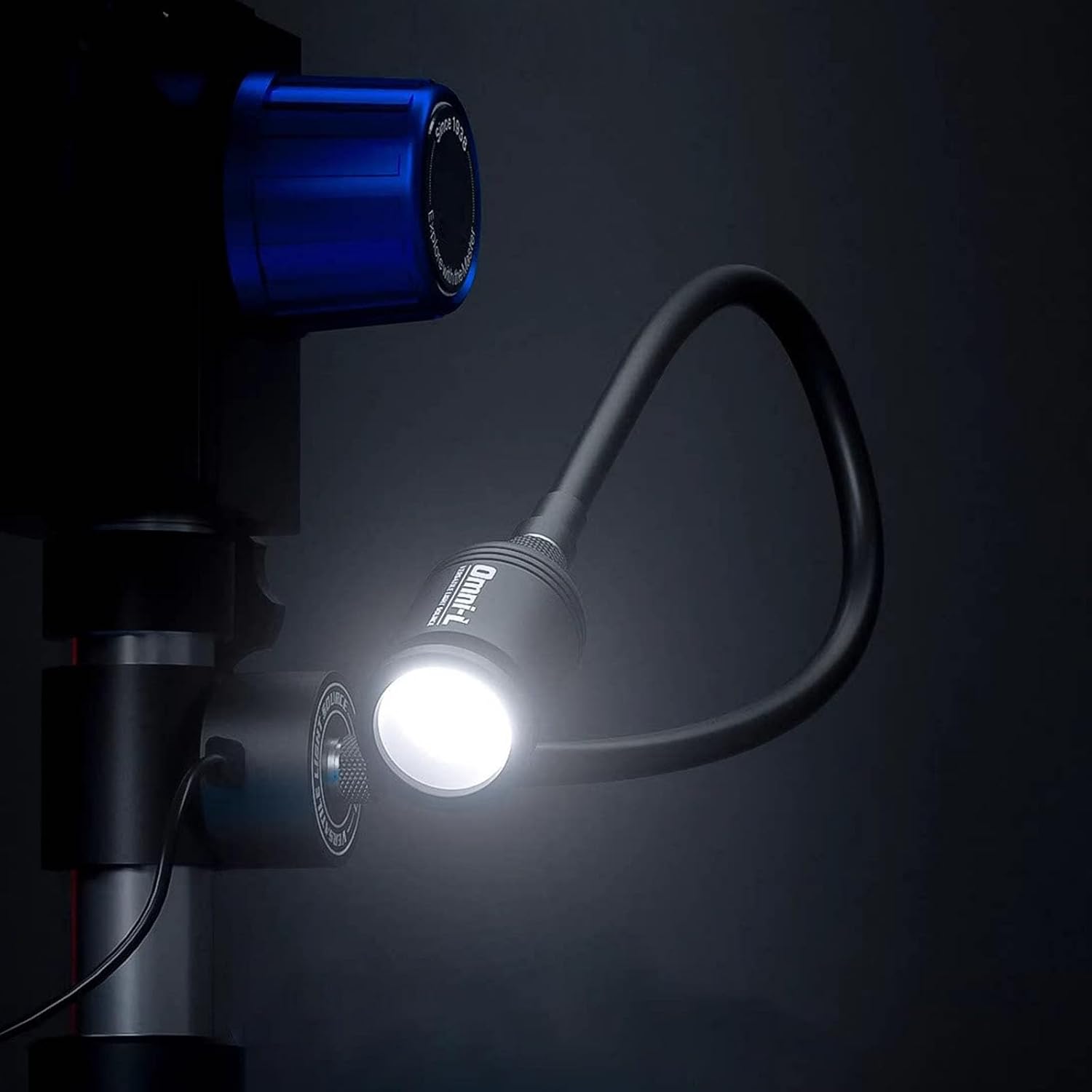 Compact Laboratory Grade Microscope Lighting Light Source Tool with Silicone Protected for Scientific Stable Observation Microscope Light Source Uniform Brightness
