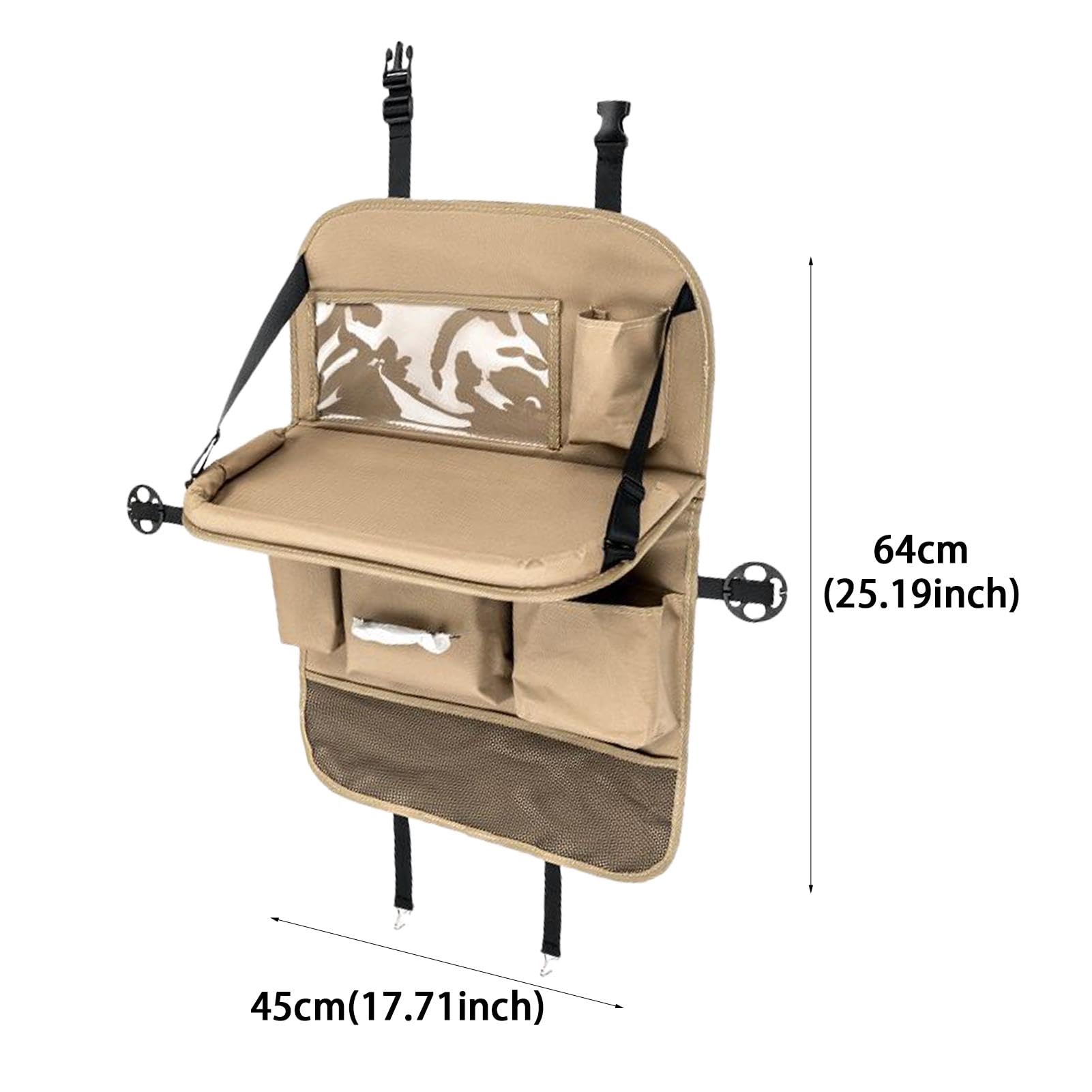 Organizer per sedili posteriori per auto, organizer per sedili posteriori, custodia protettiva per sedili posteriori, organizer impermeabile in tessuto Oxford con supporto per tablet, diverse tasche
