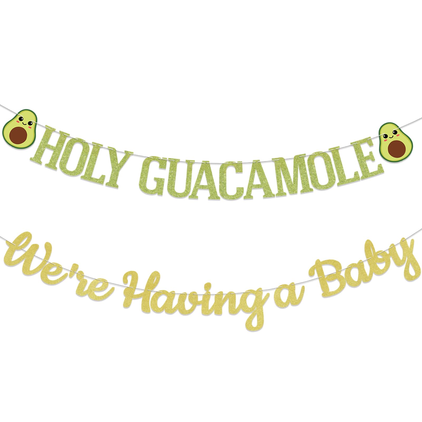 Holy Guacamole We're Having a Baby Banner, Avocado Baby Shower Gender Reveal Party Decorations, Taco Bout a Baby Banner, Holy Guacamole Baby Shower