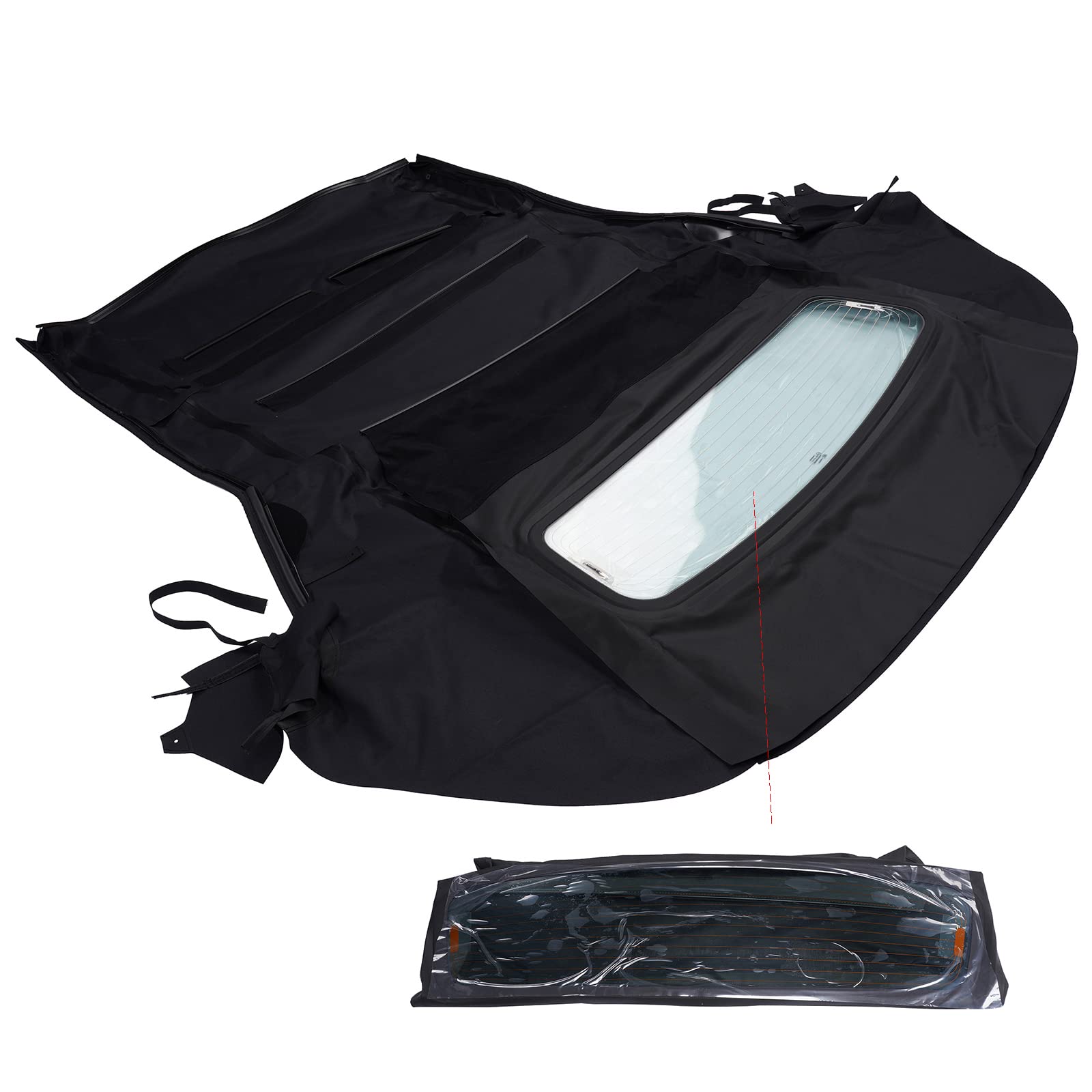 Bisenya Soft Top Convertibile con Finestra di Vetro riscaldata 00422-94 Compatibile con Mu-Sta-NG 2005-2014 10-11-MUS-023 MPDY2635
