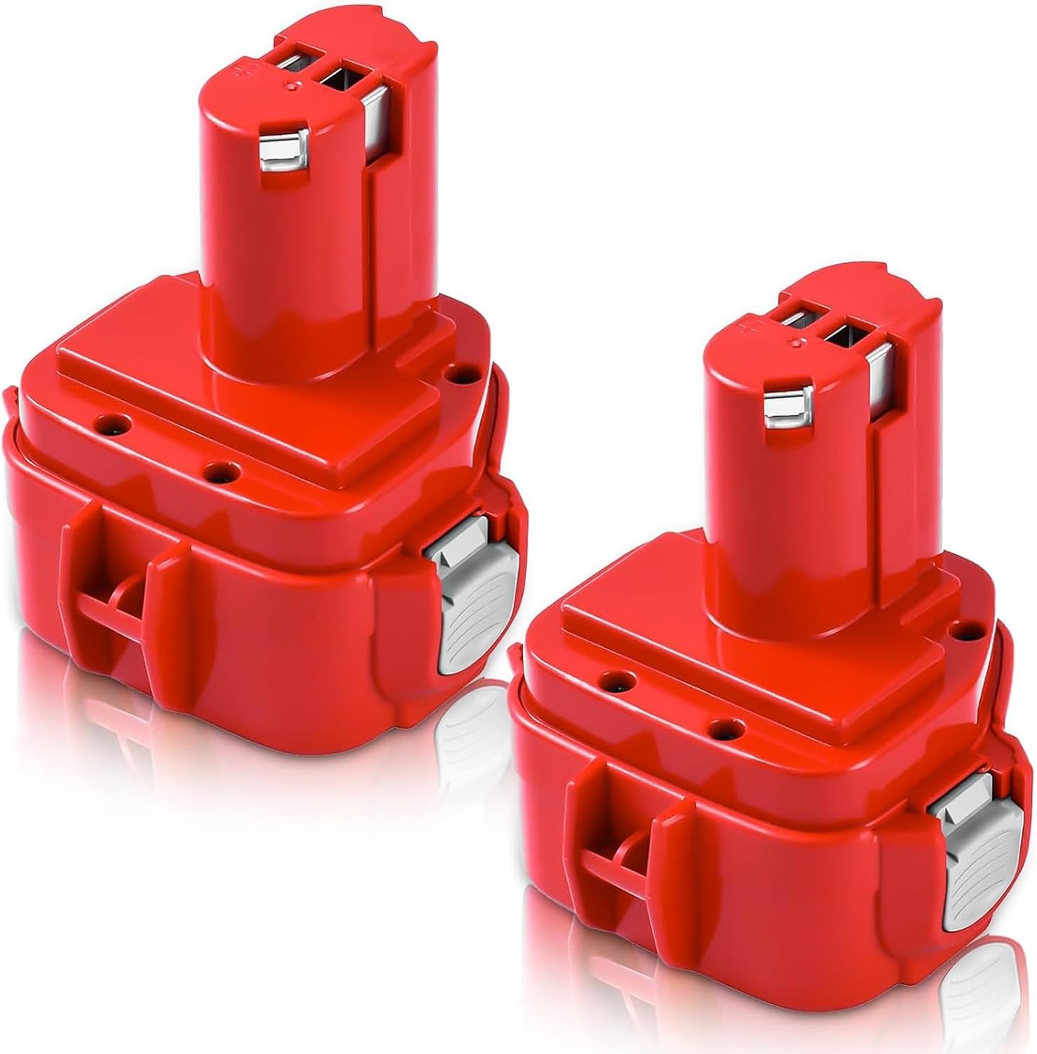 2X 5.0Ah Ersatzakku für Makita 1220, Powtree PA12 Akku für Makita 12V NI-Mh 1220 1222 1233S 1234 1233 1235 1235B 1235F 192696-2 192698-8 192698-A 193138-9 193157-5