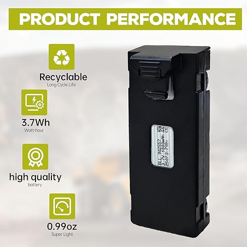 Miniatura 4 de Fytoo 2 unids 3.7 V 1000 mAh Lipo batería para E88 E88MAX E99 E99MAX BD101 P15PRO P8 A13 A15 K10MAX RC Drone Aéreo Quadcopter