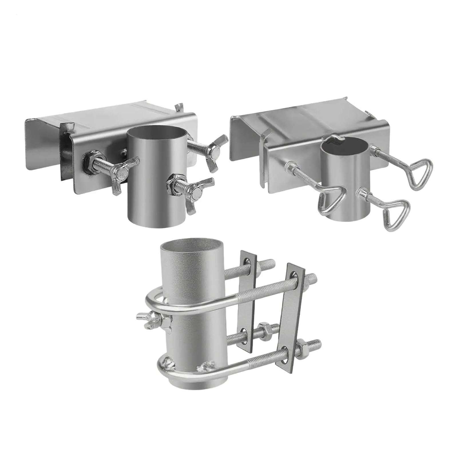 Portaombrelli for Balcone da Patio con Clip for ringhiera del Ponte Portaombrellone Regolabile Clip Supporto for Asta Base Staffa a