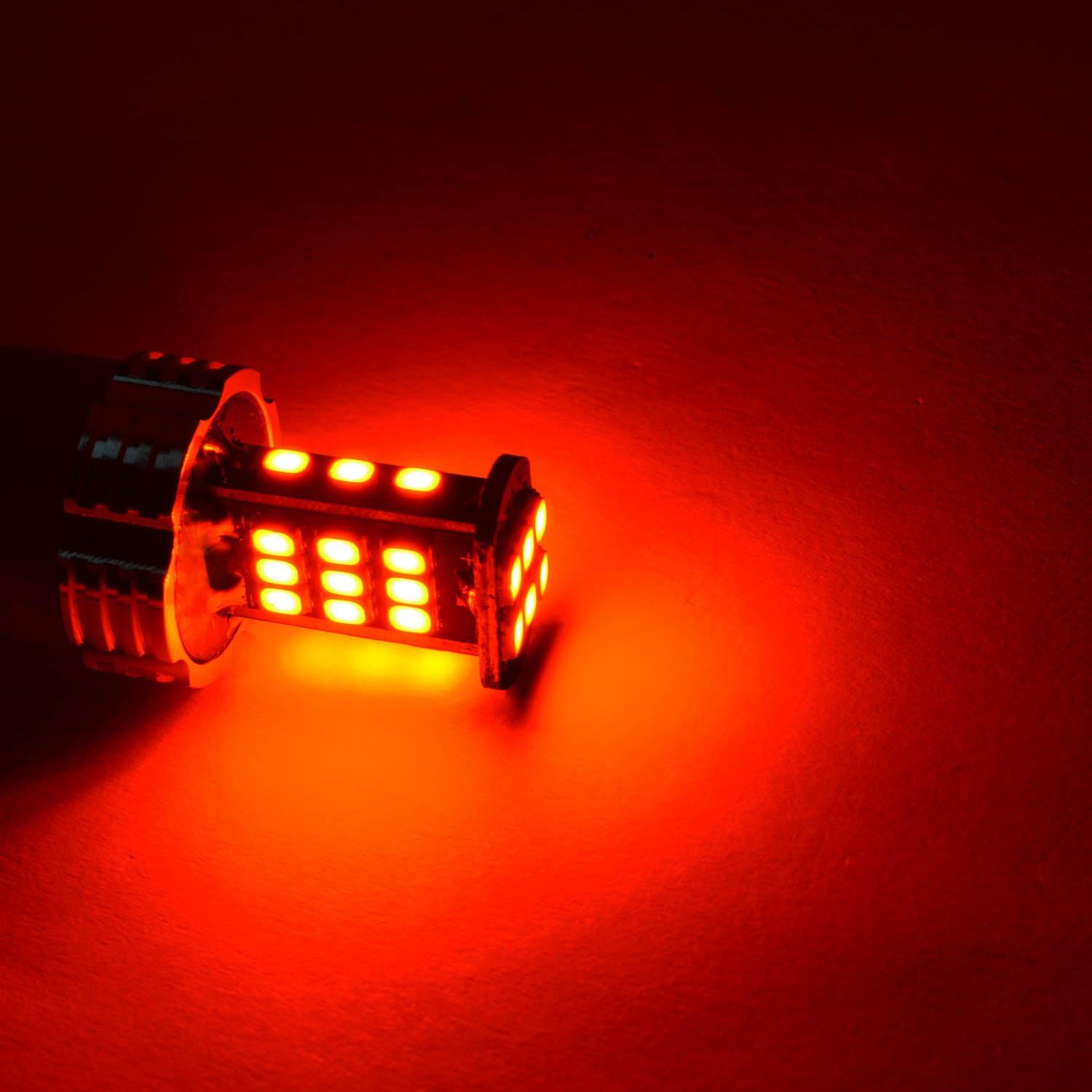 Alla Lighting Super Bright 3156 3157 Red LED Bulbs 1000lms 3156 3157 3057 4157 3020 30-SMD Cars Trucks Turn Signal Brake Stop Tail Light Replacement