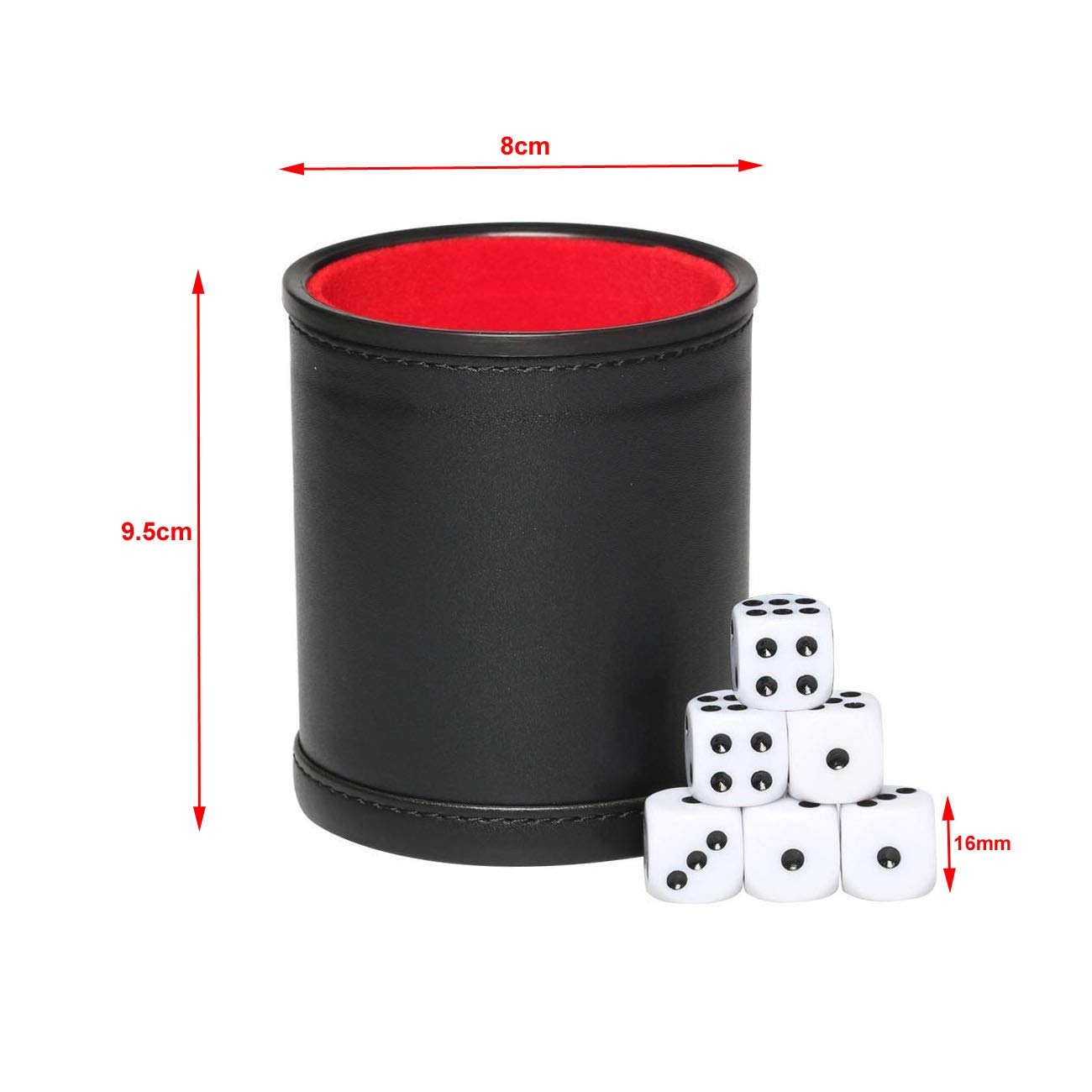For Most Dice Game courti Leather Dice Cup With Storage Compartment Professional Dice Cup Set