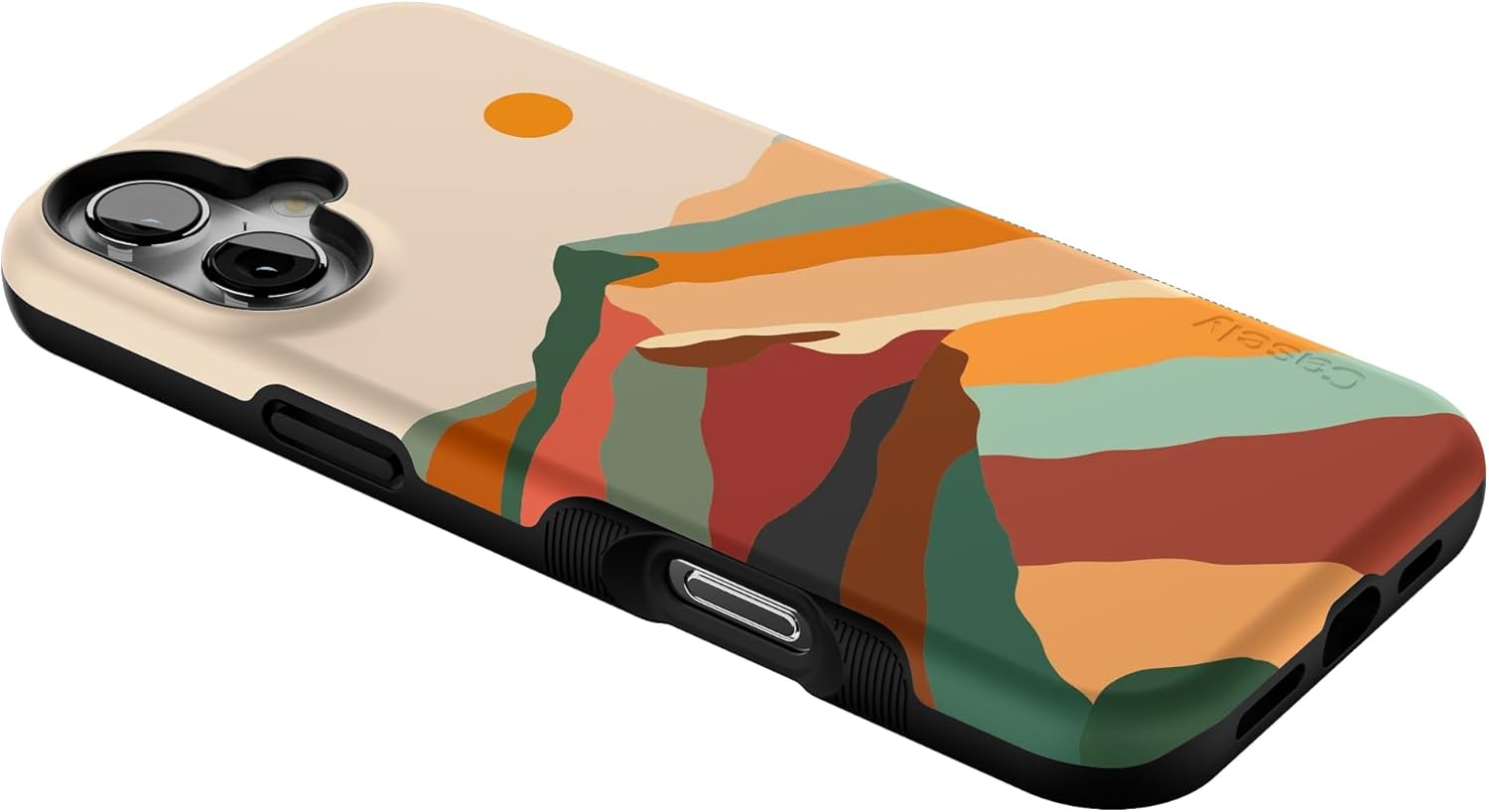 Casely iPhone 16 Case | Magic Mountain | Colorblock | Bold Protective Design | Compatible with MagSafe