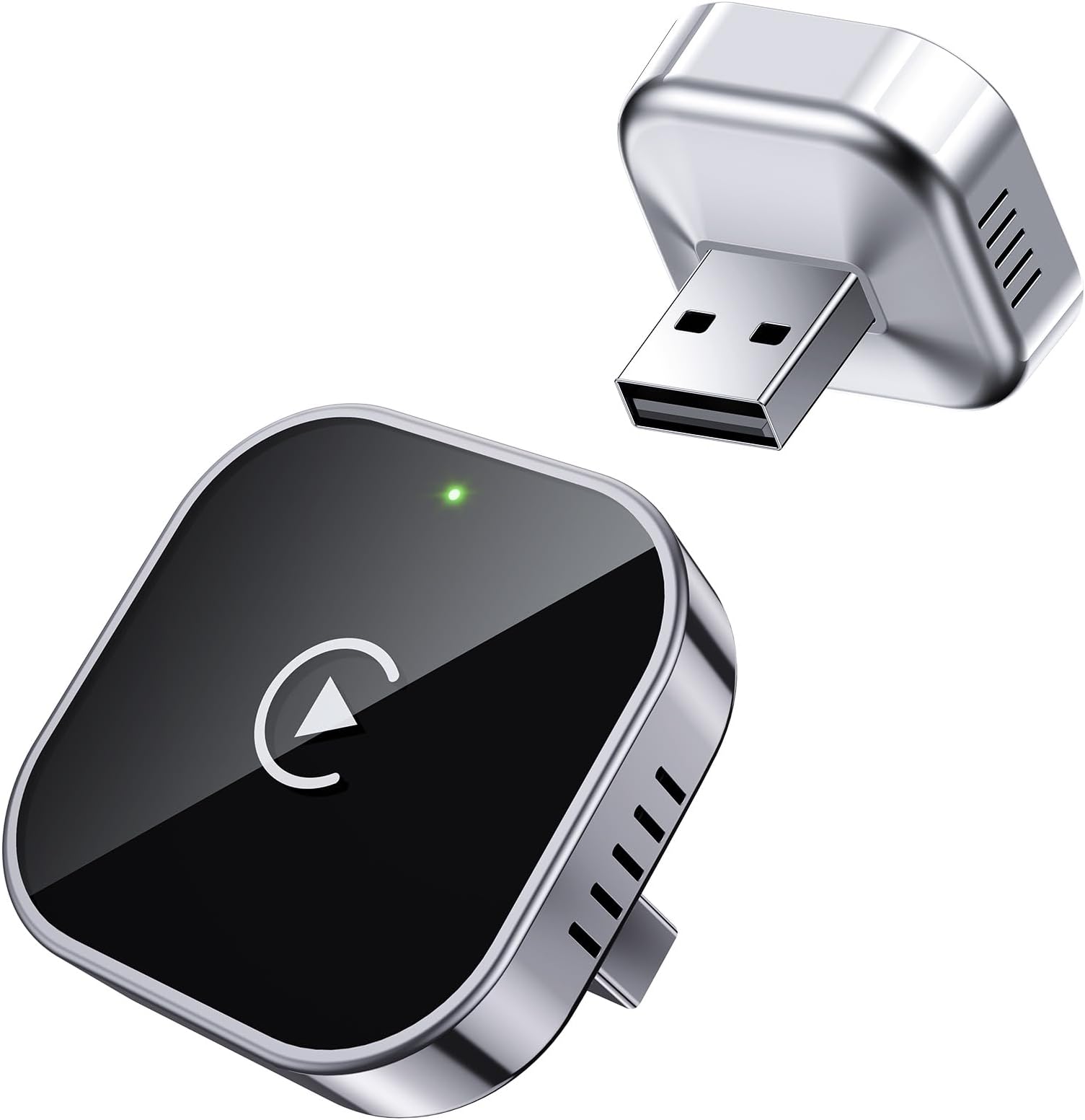 Wireless CarPlay Adapter 2025 Upgrade Wired CarPlay to Wireless, Mini Cube Design for Cars with Built-in Wired Apple CarPlay Plug and Play Easy Use Fast Stable Connection Car Play for iPhone