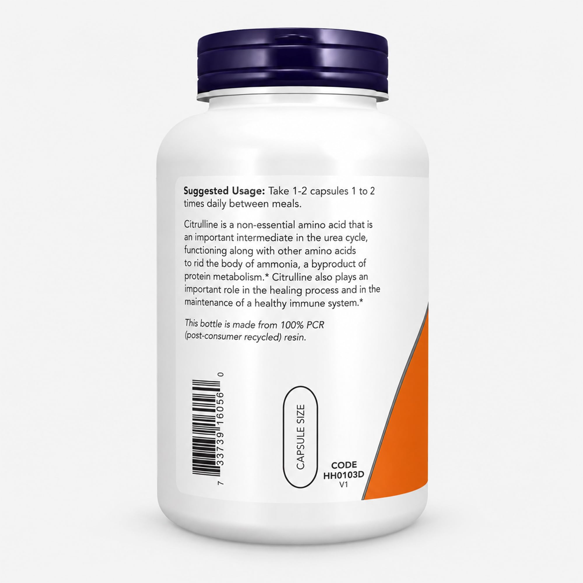 NOW Foods Supplements, L-Citrulline 750 mg, Supports Protein Metabolism*, Amino Acid, 240 Veg Capsules — Amazon image 3