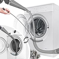 Vista 9 de Sealegend V2, Kit limpiador para la ventilación de la secadora con guía de alambre para manguera de vacío, cepillo para remover pelusas,potente Negro