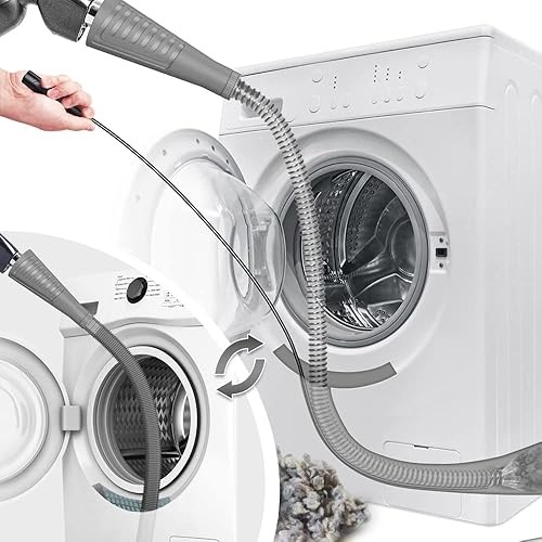 Miniatura 8 de Sealegend Kit de limpieza de ventilación de secadora, accesorio de manguera de vacío de pelusa para secadora, herramientas de limpieza de pelusa