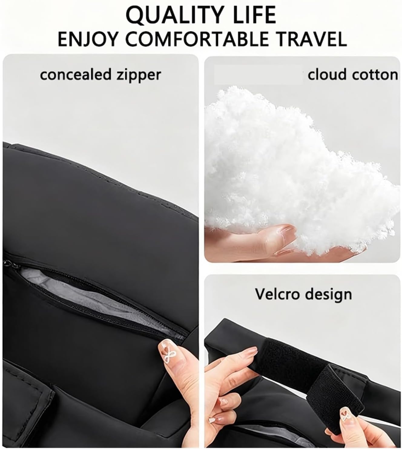 Comfortable Support for Vehicle Seats, Compatible with Select Models 2019-2026(1Pcs Black)