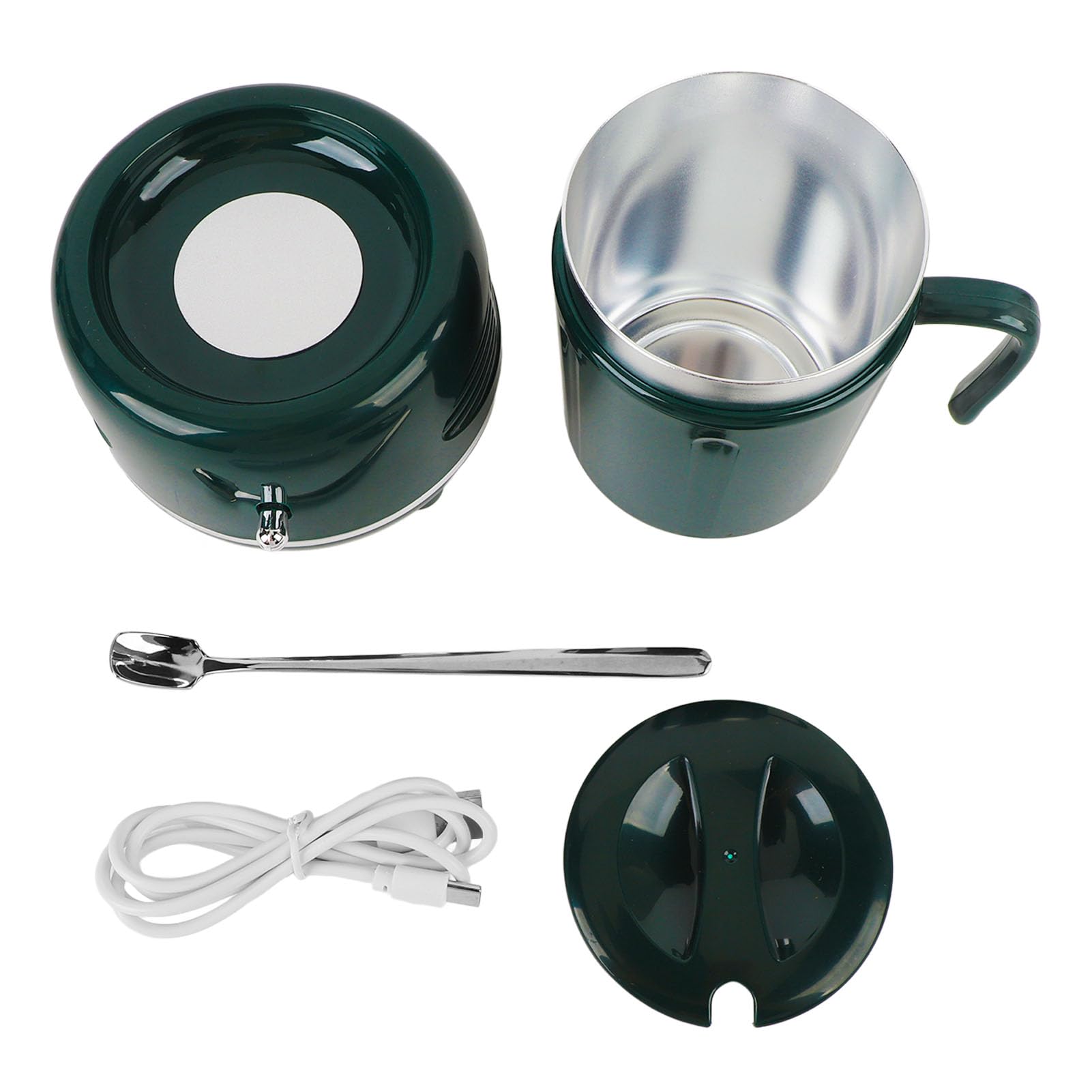 Dilwe Enfriador Calentador de Tazas USB, Taza Calefactora Eléctrica Portátil de Enfriamiento Rápido con Ajuste de 2 Engranajes para café, té con Leche, Viajes de Oficina