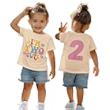 2nd Birthday Shirt Toddler Baby Girl I'm Two Cute T-Shirt 2 Year Old Birthday Outfit Second Bday Party Tee Tops