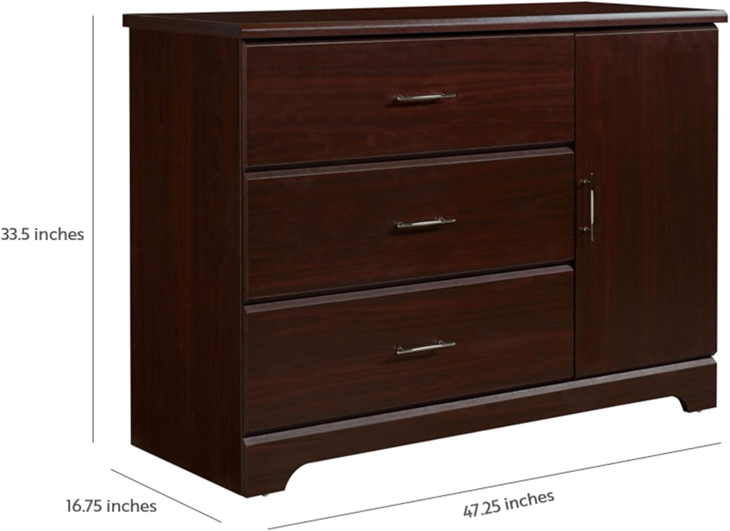 Storkcraft Brookside 3 Drawer Combo Dresser (Espresso) – Baby and Kids Bedroom Organizer, Nursery Chest, Storage Dresser With Drawers, Universal Design : Baby
