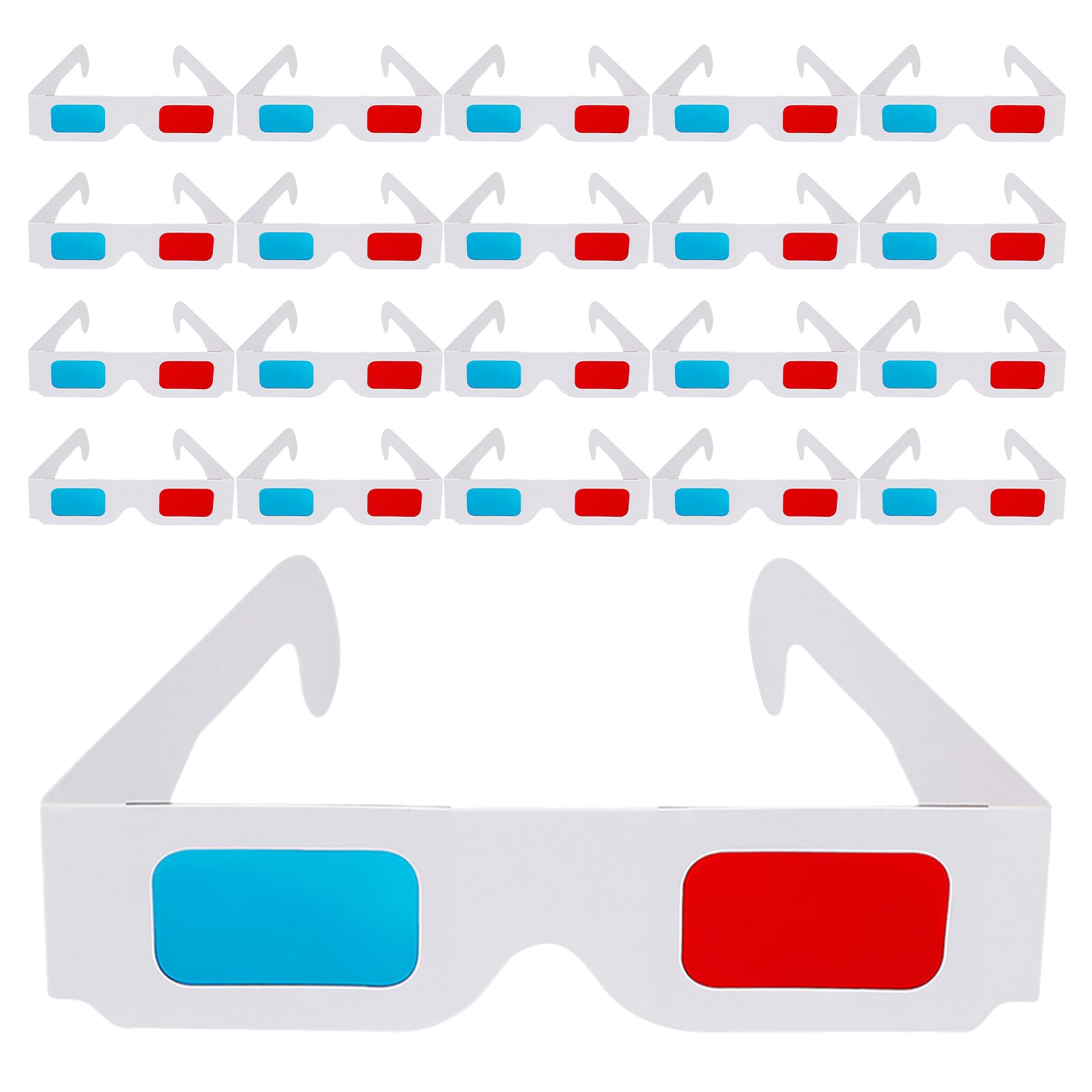 Occhiali 3d Anaglifi Rosso Blu in Carta, 200 Pezzi per Cinema