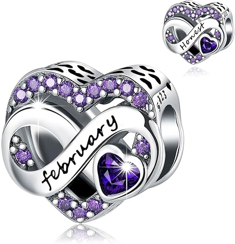 Abalorios de plata de ley 925 con forma de corazón de amor, Plata esterlina