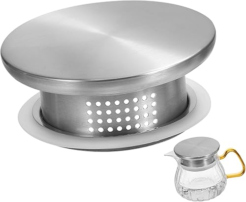 Angoily Tapas para jarra de agua, tapas de acero inoxidable, tapa de repuesto de agua de vidrio para jarra de agua de vidrio para jarra de agua