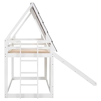 Amazon.com: LZ LEISURE ZONE Twin Size House Bed with Slide